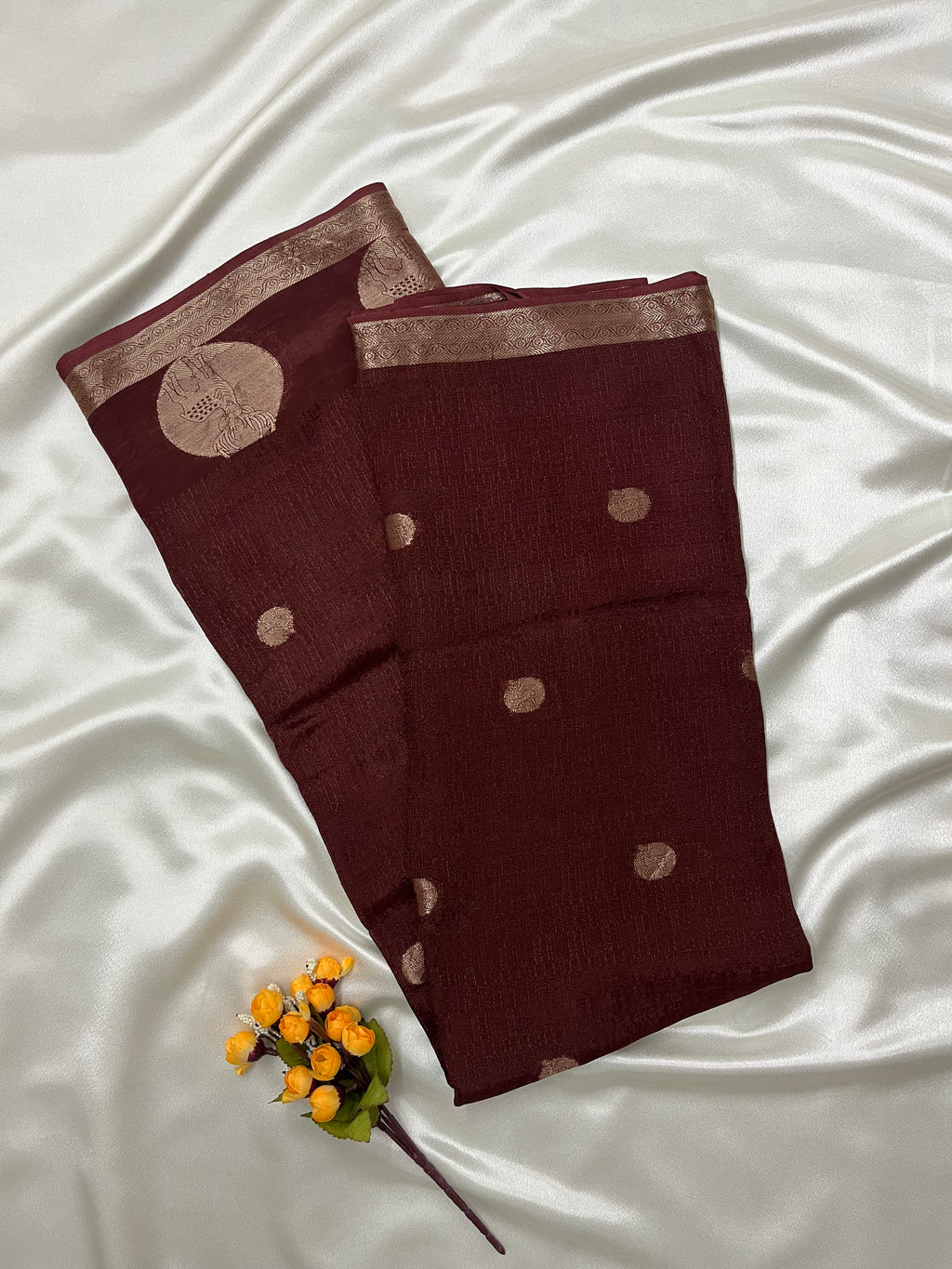 Soft Viscose Khadi Silk Saree with Jacquard Border