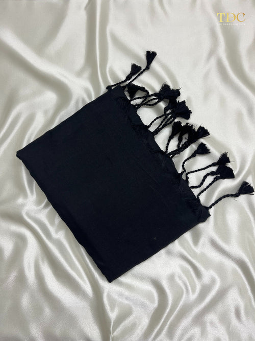 Handloom Khadi Cotton Saree with Heavy Embroidered Blouse