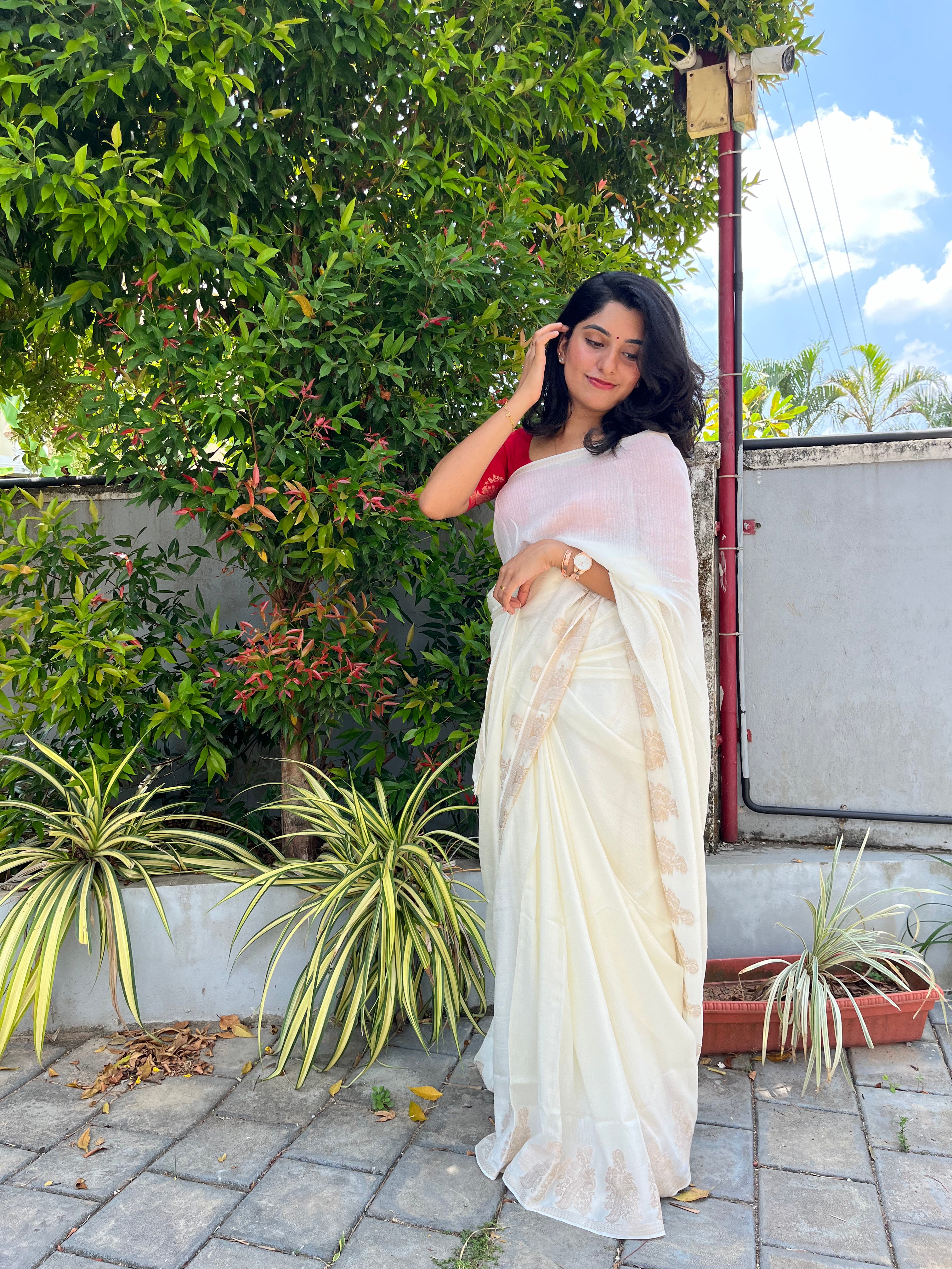 Soft Viscose Khadi Silk Jacquard Saree